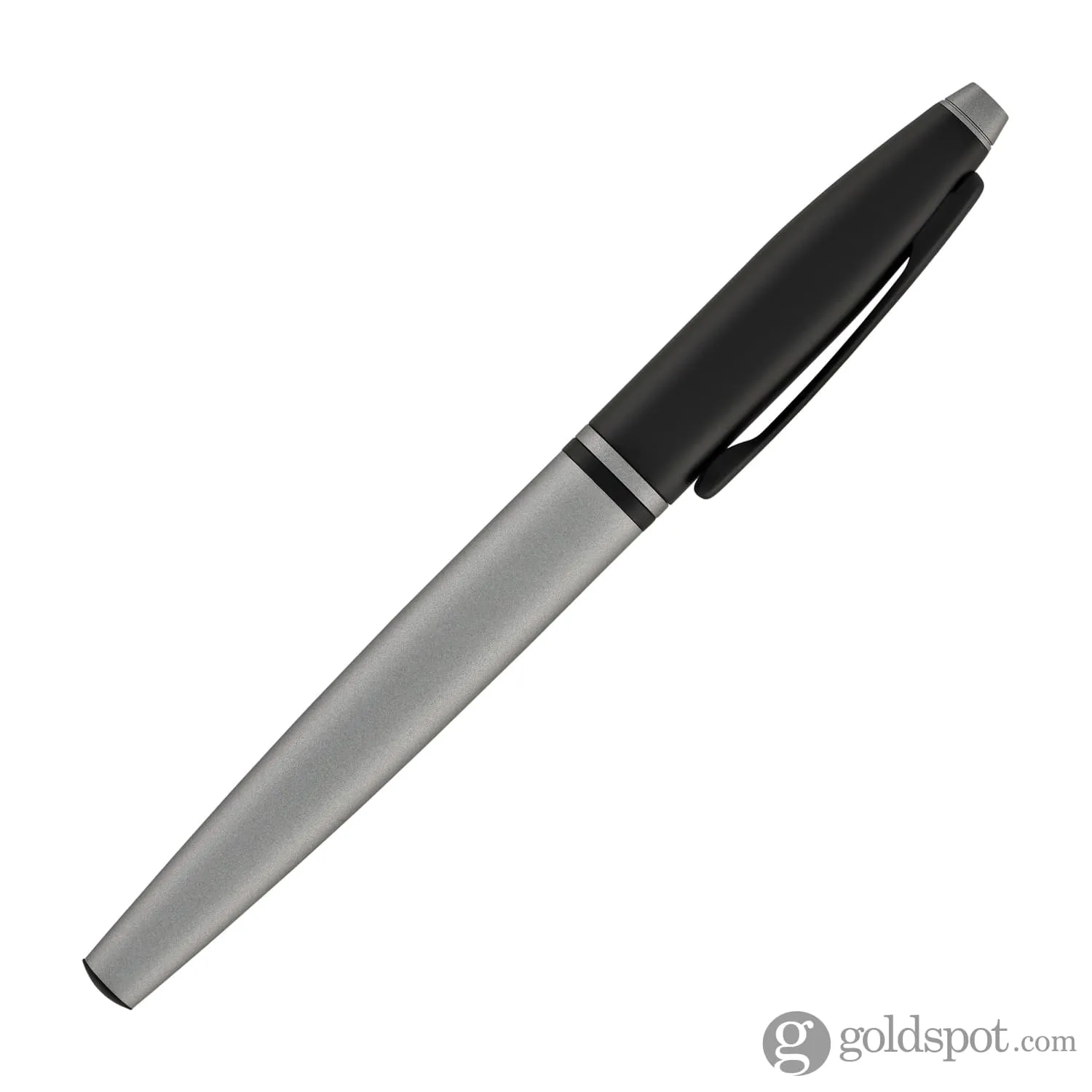 Cross Calais Rollerball Pen in Matte Gray Lacquer with Black Trim