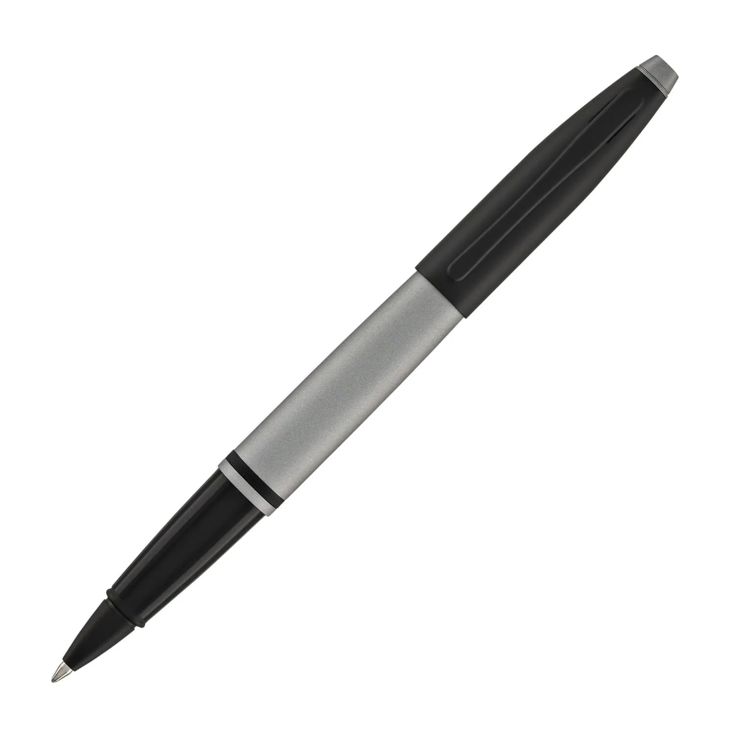 Cross Calais Rollerball Pen in Matte Gray Lacquer with Black Trim