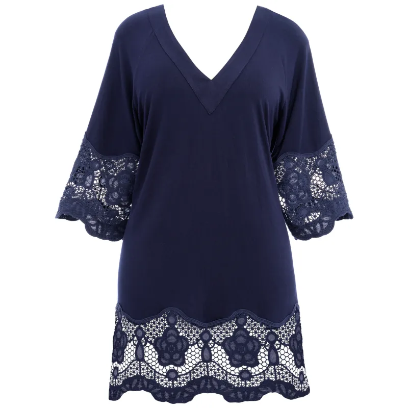 Dione Tunic Beach Cover-Up Ink Blue - Fantasie Swim