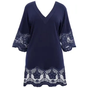 Dione Tunic Beach Cover-Up Ink Blue - Fantasie Swim