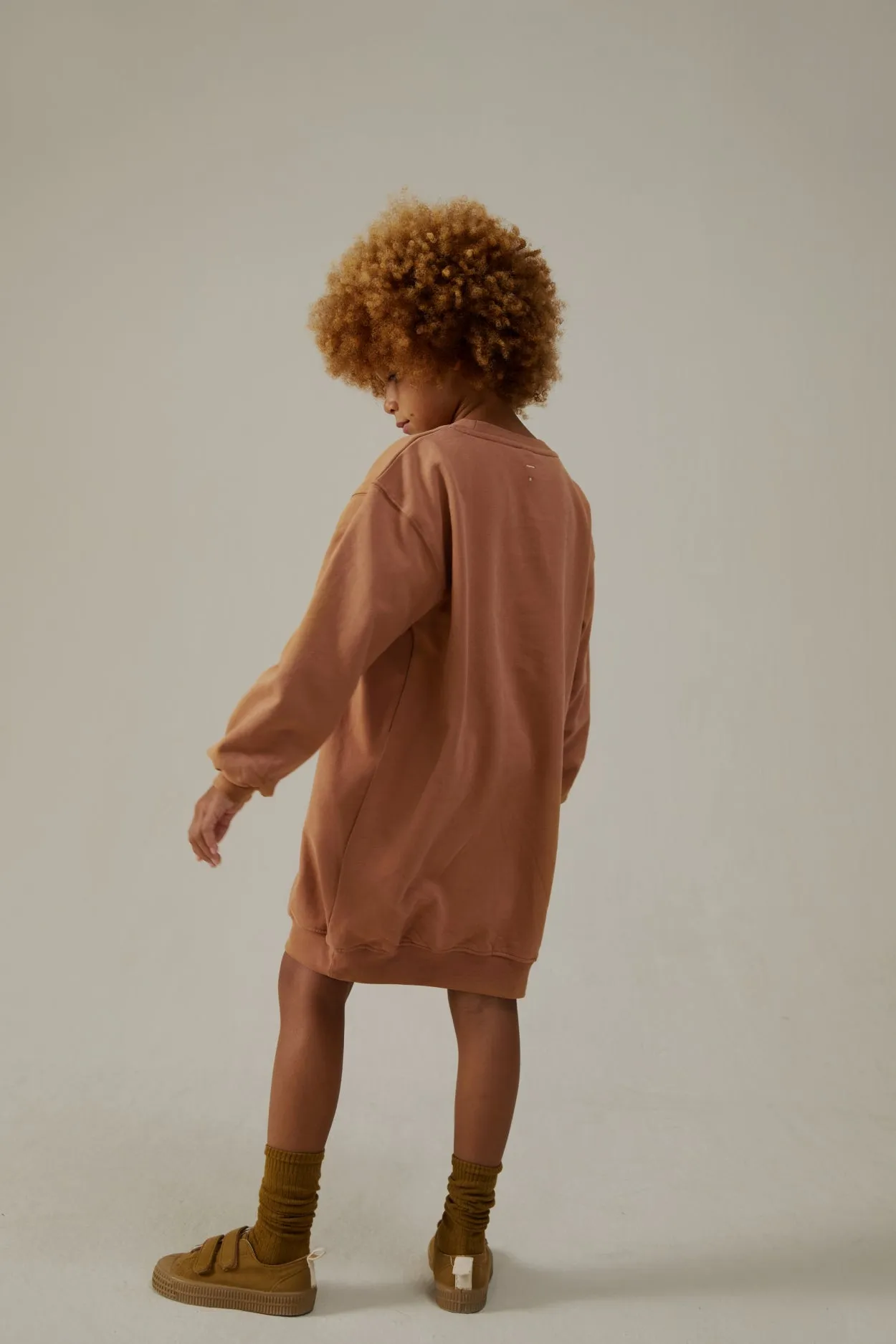 Dropped Shoulder Dress | Biscuit