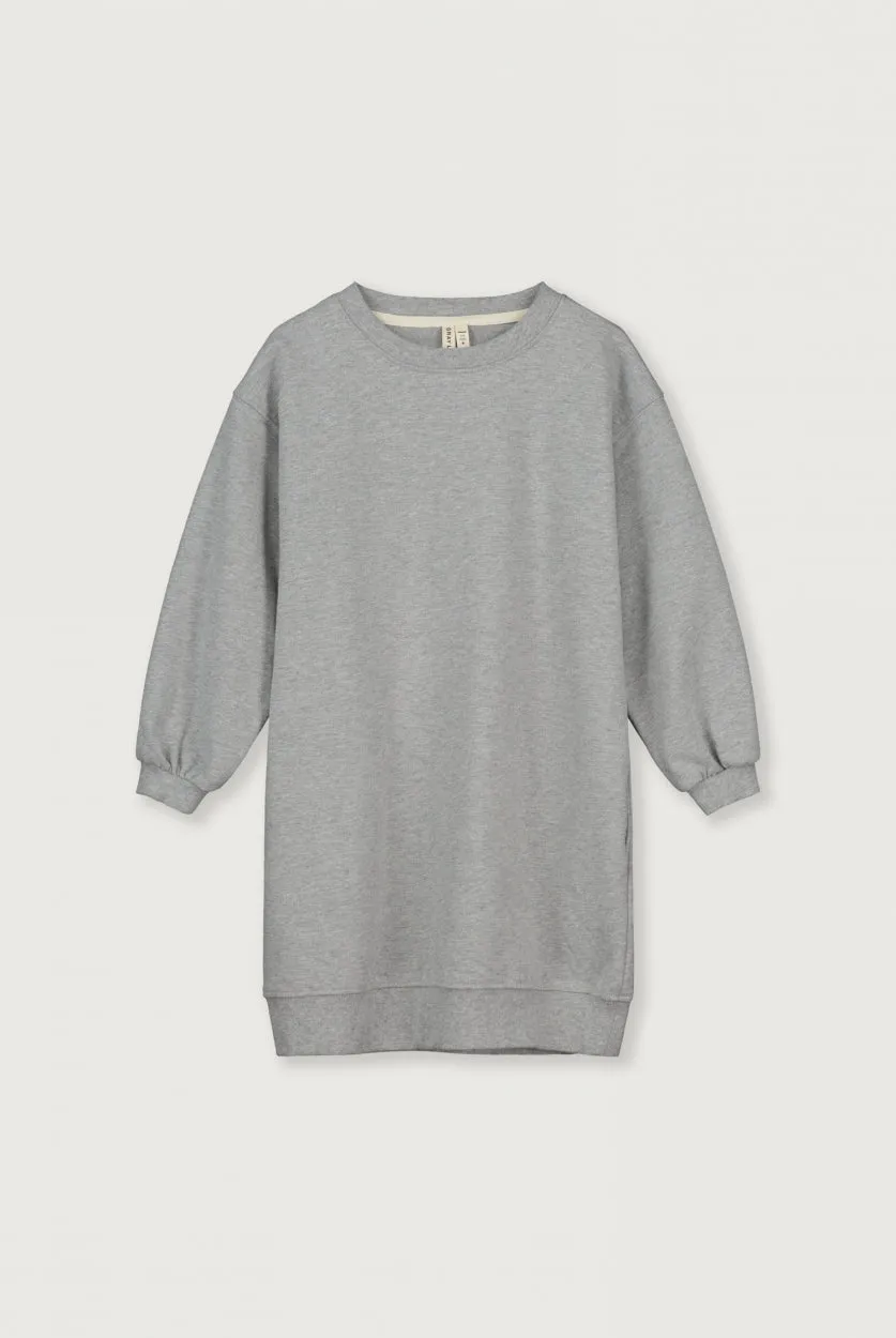 Dropped Shoulder Dress | Grey Melange