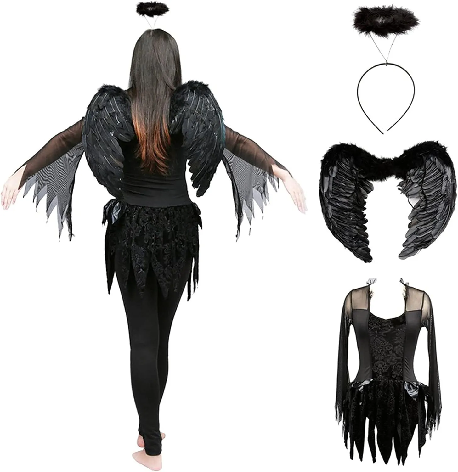 Emersyn Evil Ghost Bride Fancy Dress Outfit Costume