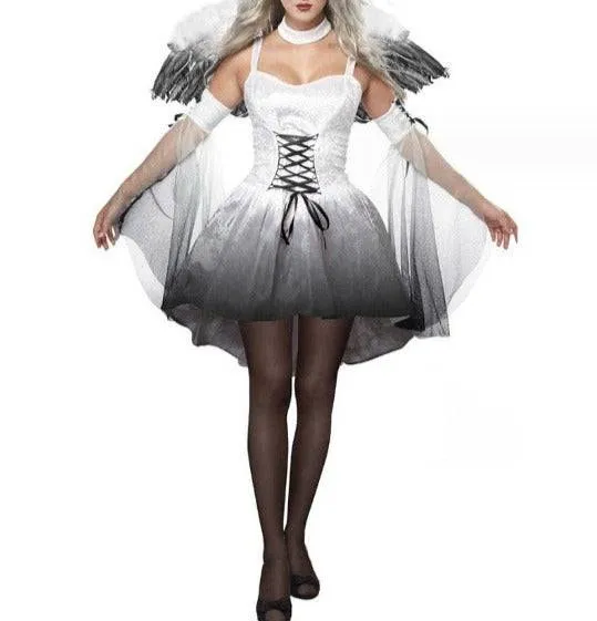 Emersyn Evil Ghost Bride Fancy Dress Outfit Costume