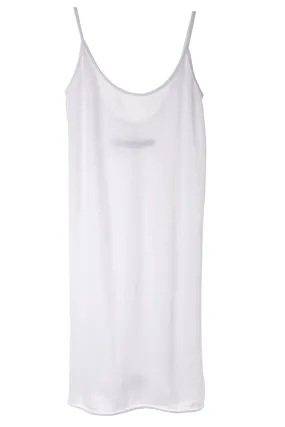 ENZA COSTA TISSUE White Jersey Tunic Tank