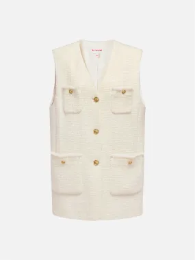 EP YAYING White Yak Wool Vest