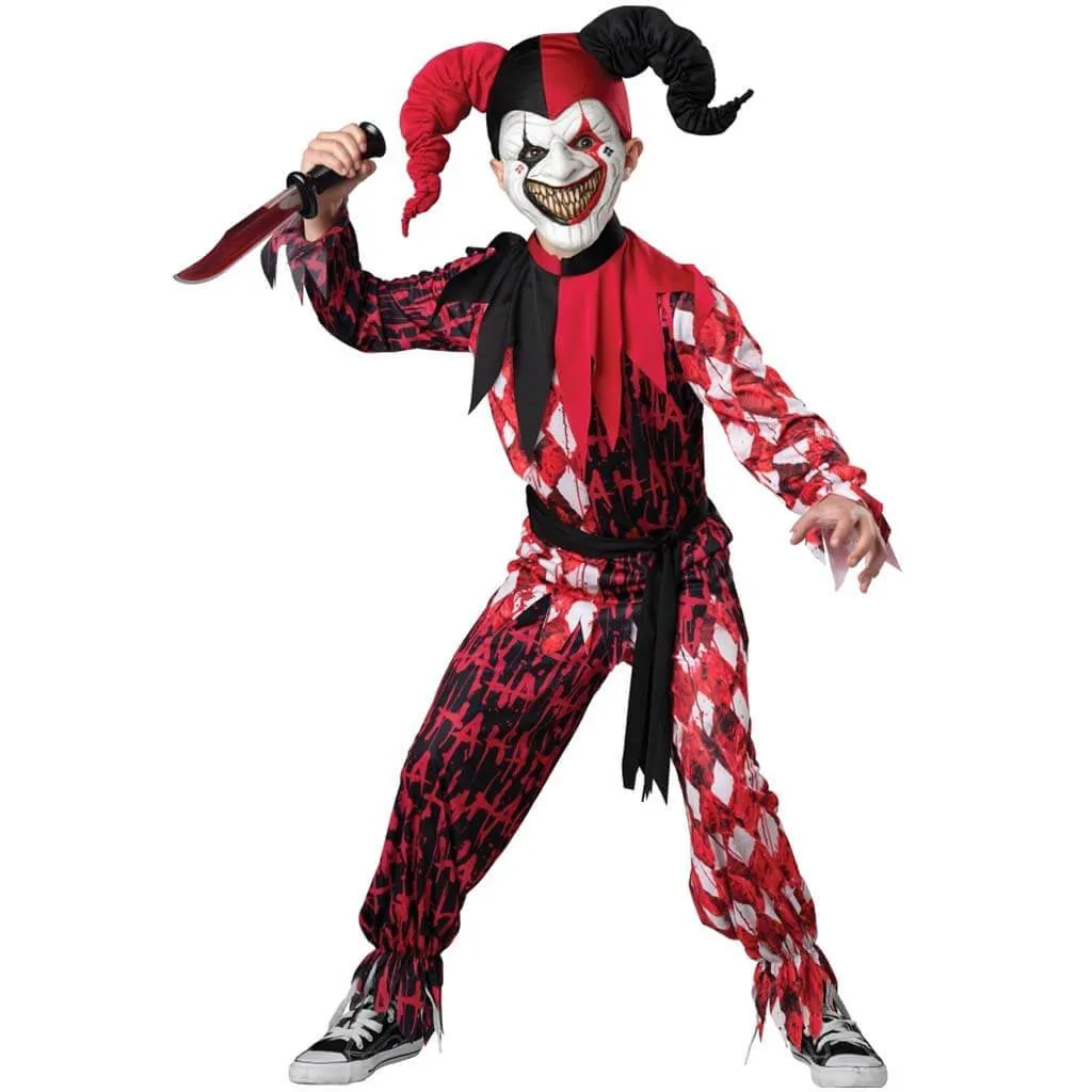 Evil Jester Boys Costume