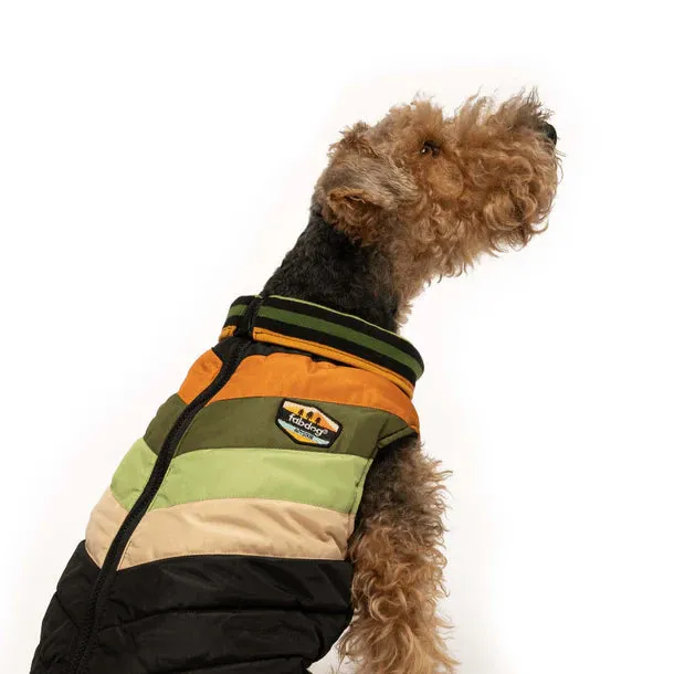 Fabdog Black Chevron Coat For Dogs