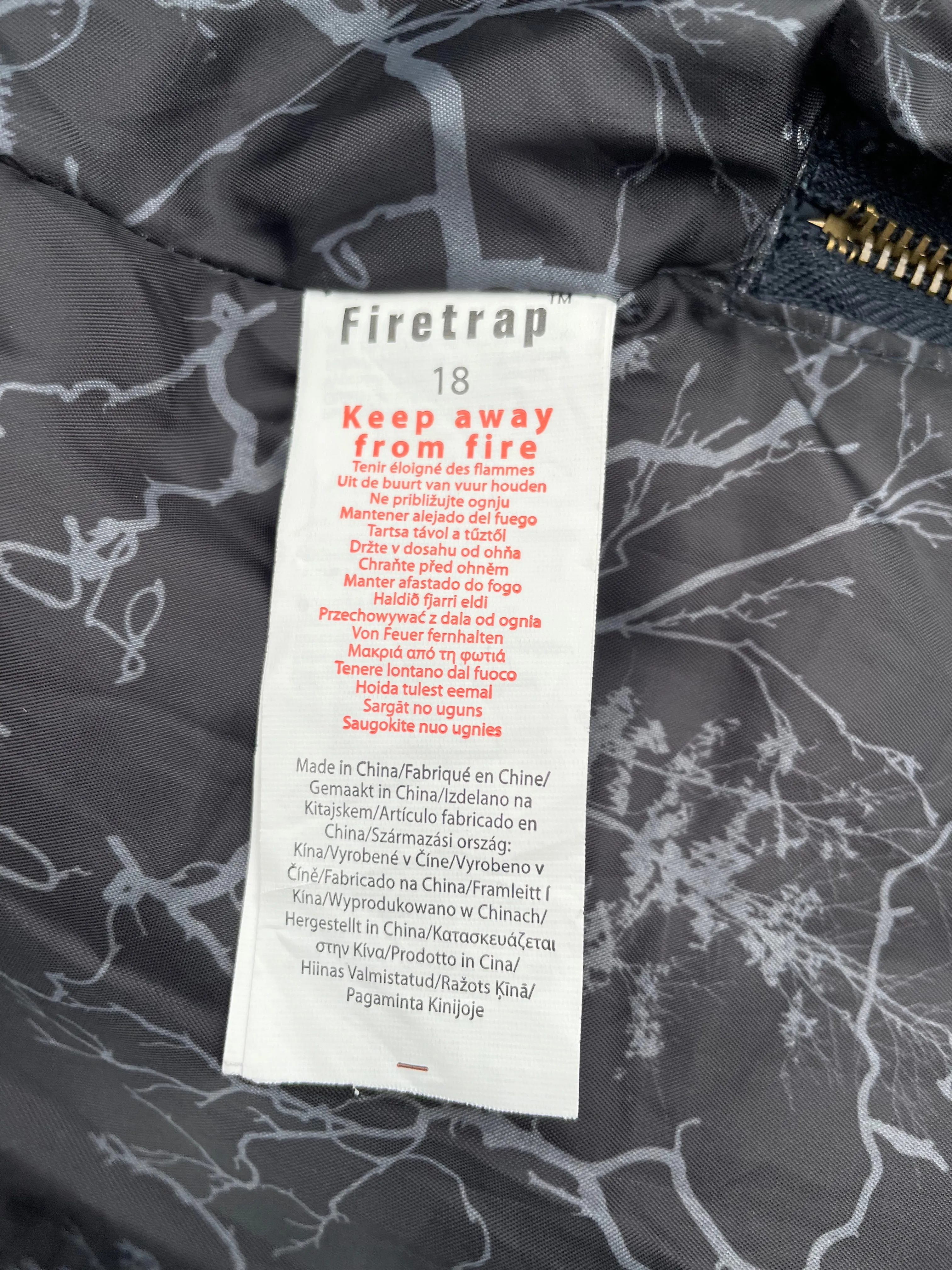 Firetrap Coat Size 18