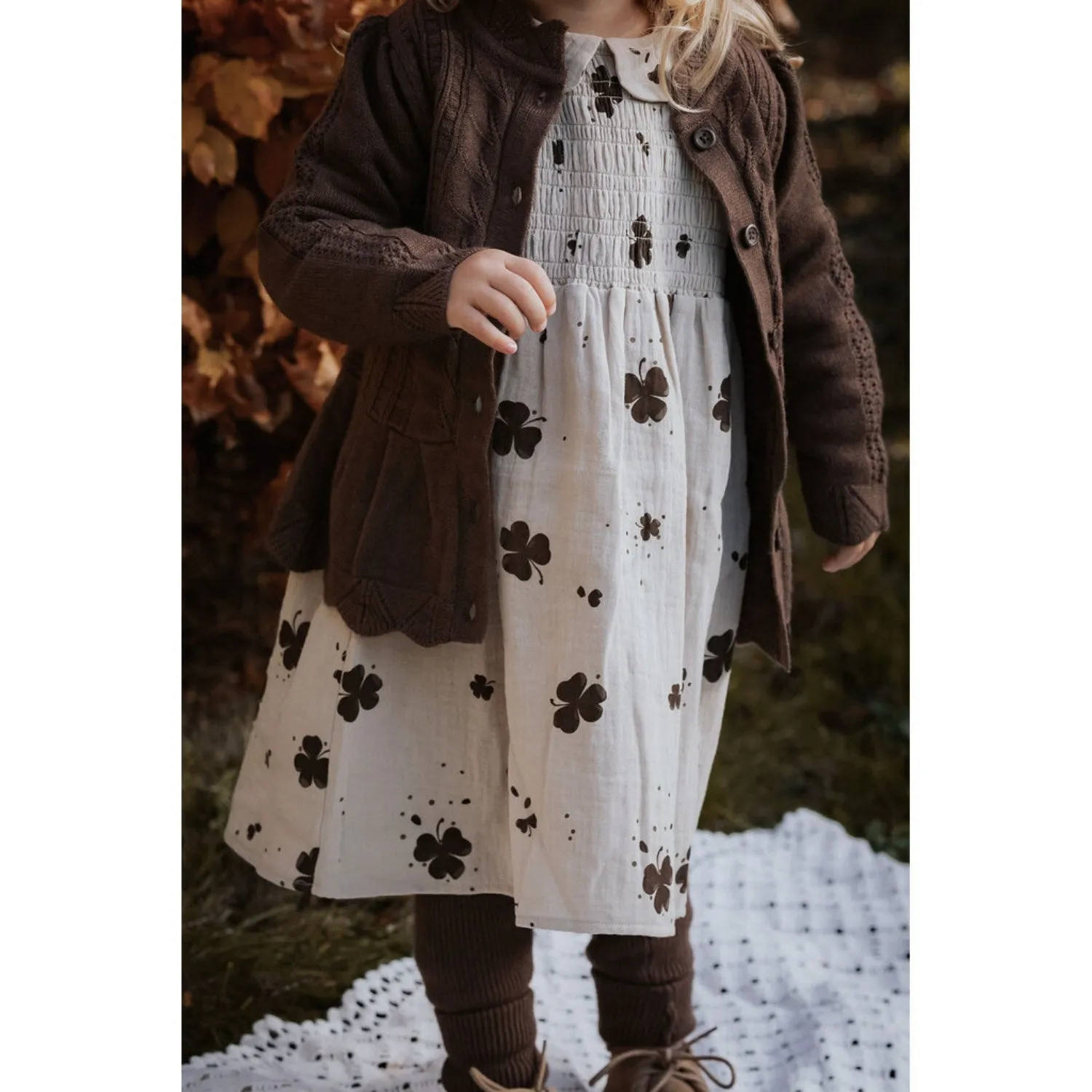 Fliink Humus/Cafafe Aop Clover Dress