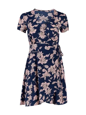 Floral Print Short Sleeve Dress