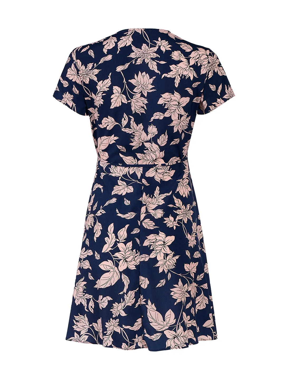 Floral Print Short Sleeve Dress