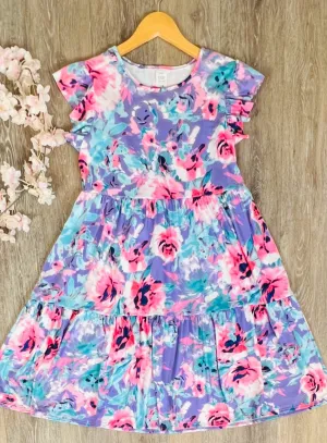 Floral Tiered Dress