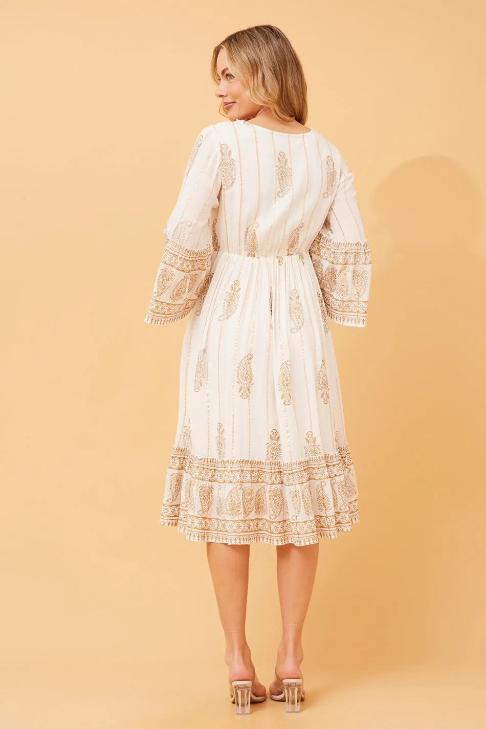 GAYATRI PAISLEY BOHO DRESS