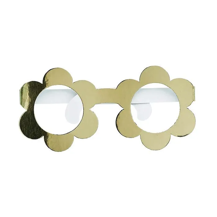 Gold Daisy Glasses (10 pack)