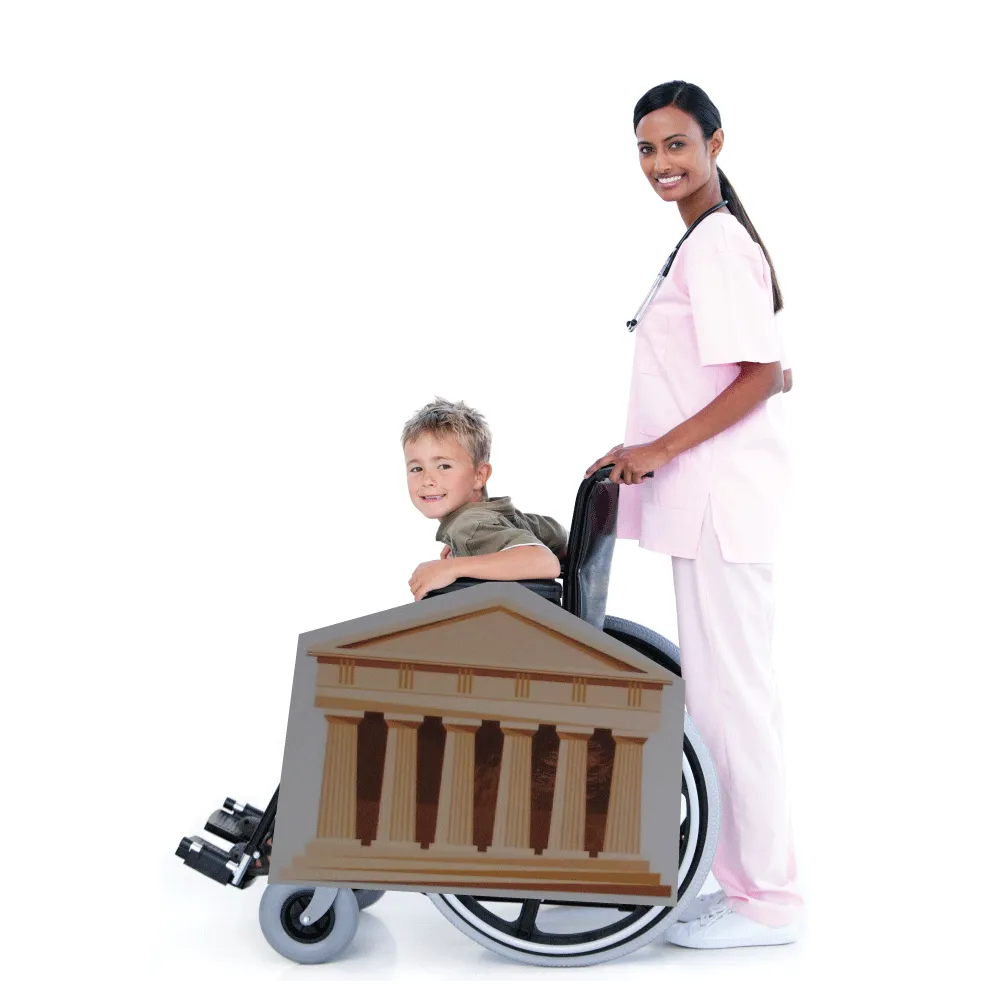 Greek Temple Wheelchair Costume Child's