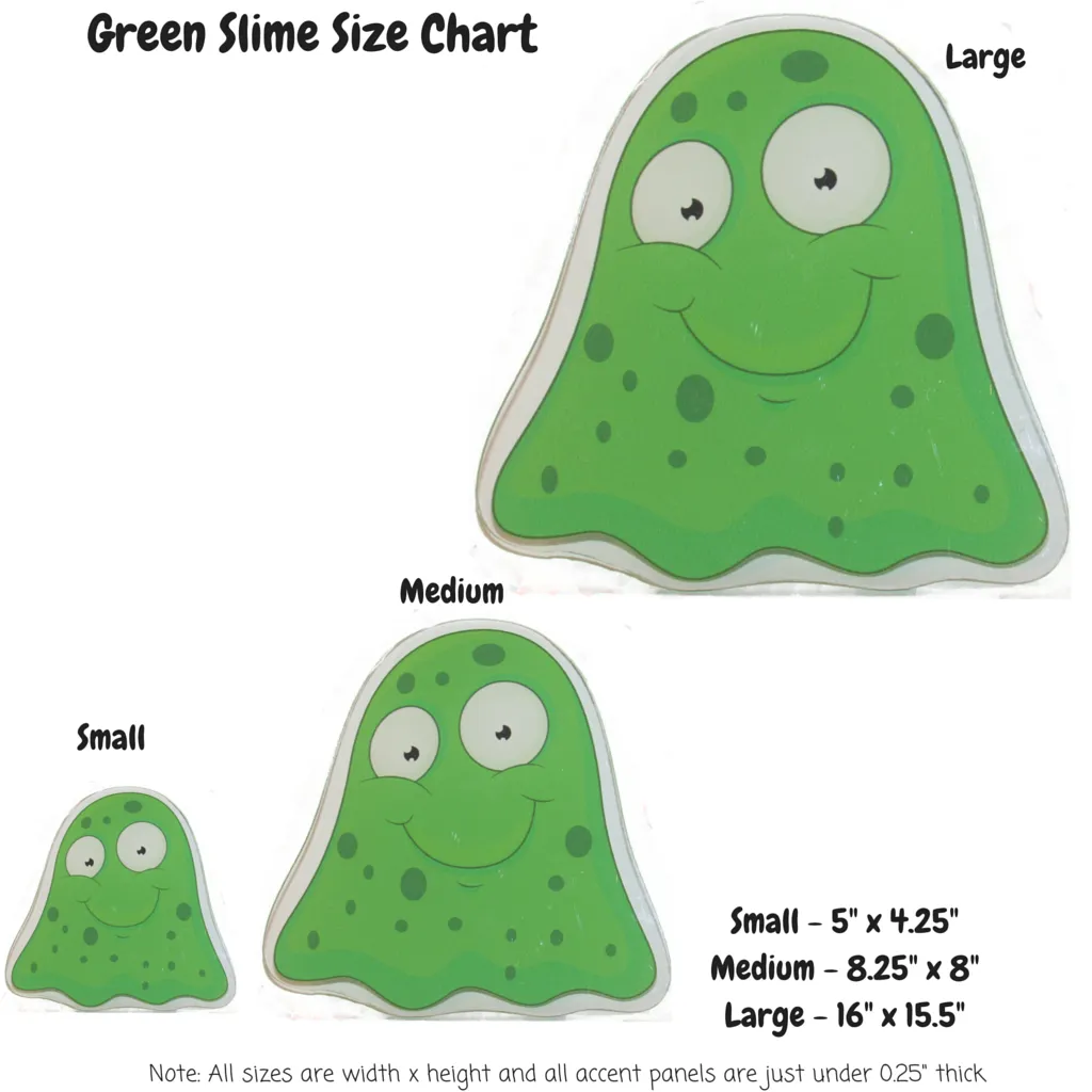 Green Slime Monster Decoration Panels