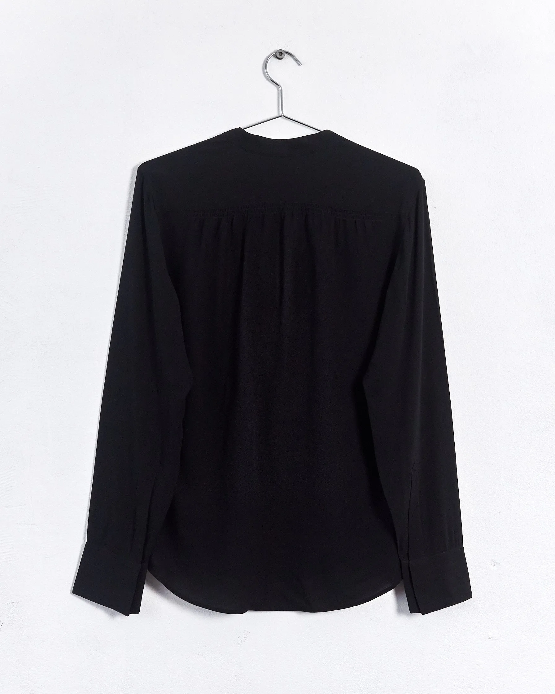 Gucci silk tunic blouse, black, 10