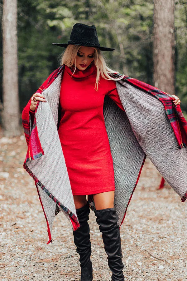 Hey Pumpkin Sweater Dress In Red