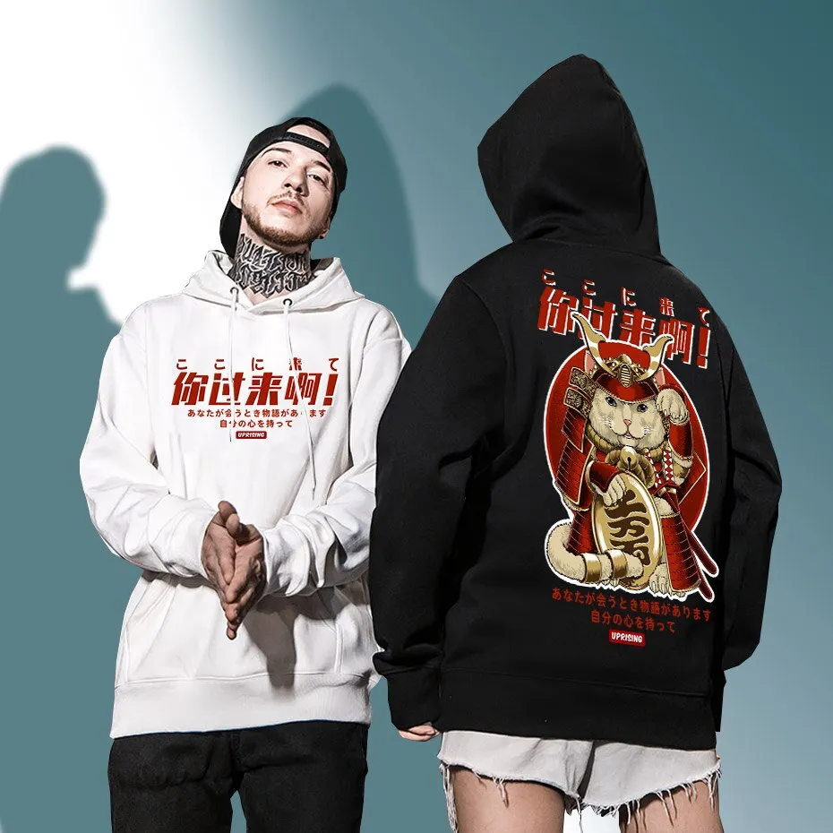 Hoodie Sweatshirt Men Hip Hop Hoodie Streetwear Monster Sweatshirt Harajuku Japan Style FHoodie long Sleeve Cotton Tops