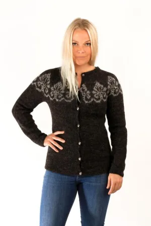 Hruni Wool Cardigan Black