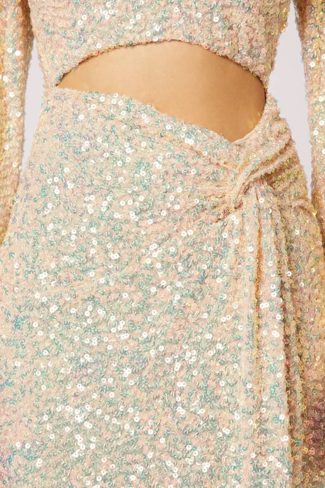 Ira Knot Sequin Dress