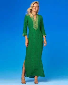 Isabelle Long Tunic Dress in Malachite Burl