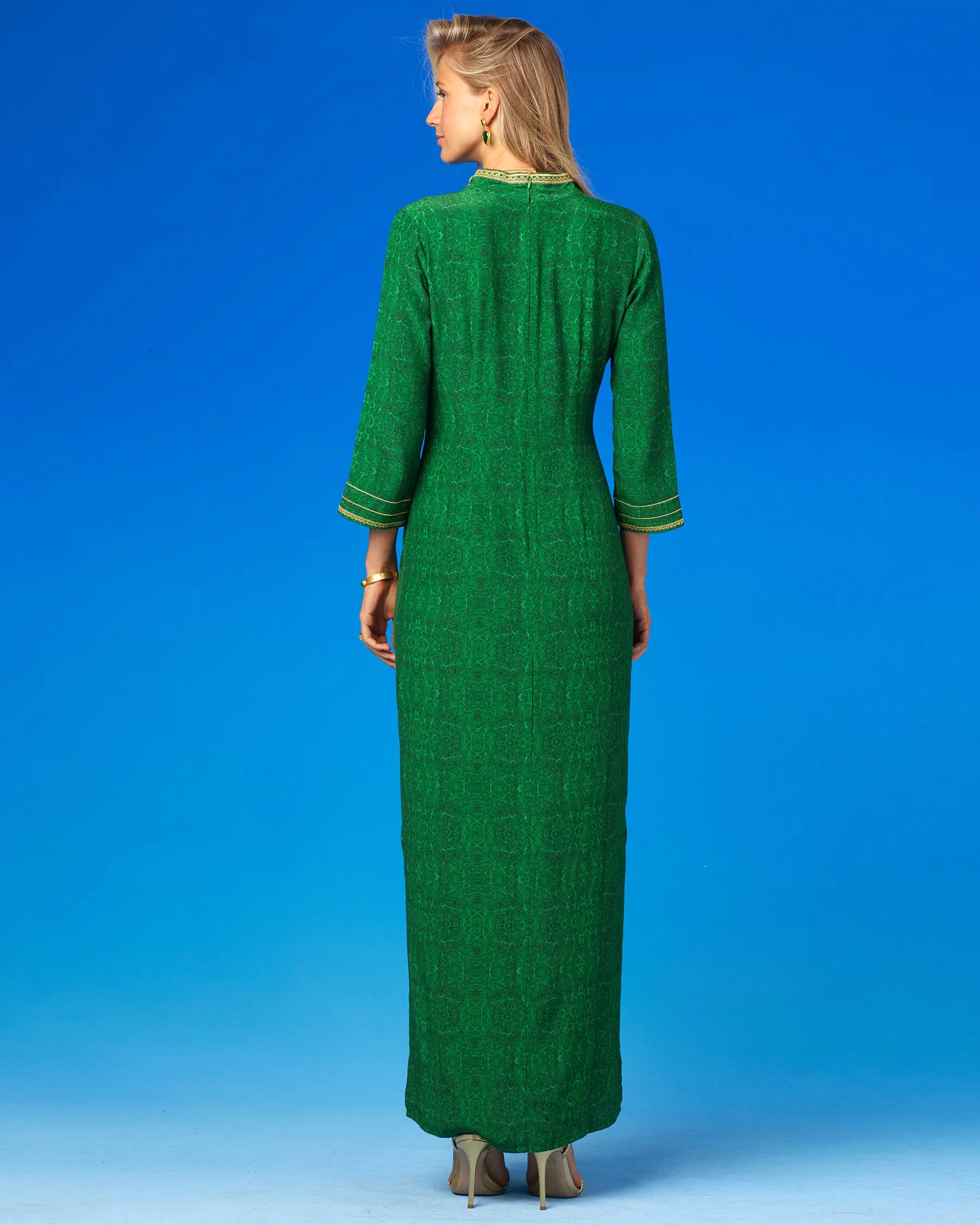 Isabelle Long Tunic Dress in Malachite Burl