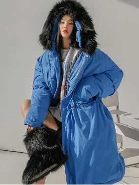 J1656 Hooded Long Down jacket