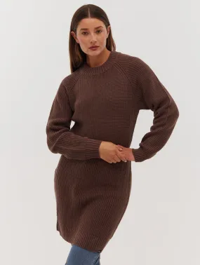 Karlie Rib Knit Sweater Dress