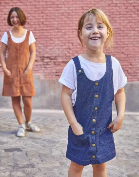 Kid's Toronto Pinafore Dress Sewing Pattern (3y - 12y), Ikatee