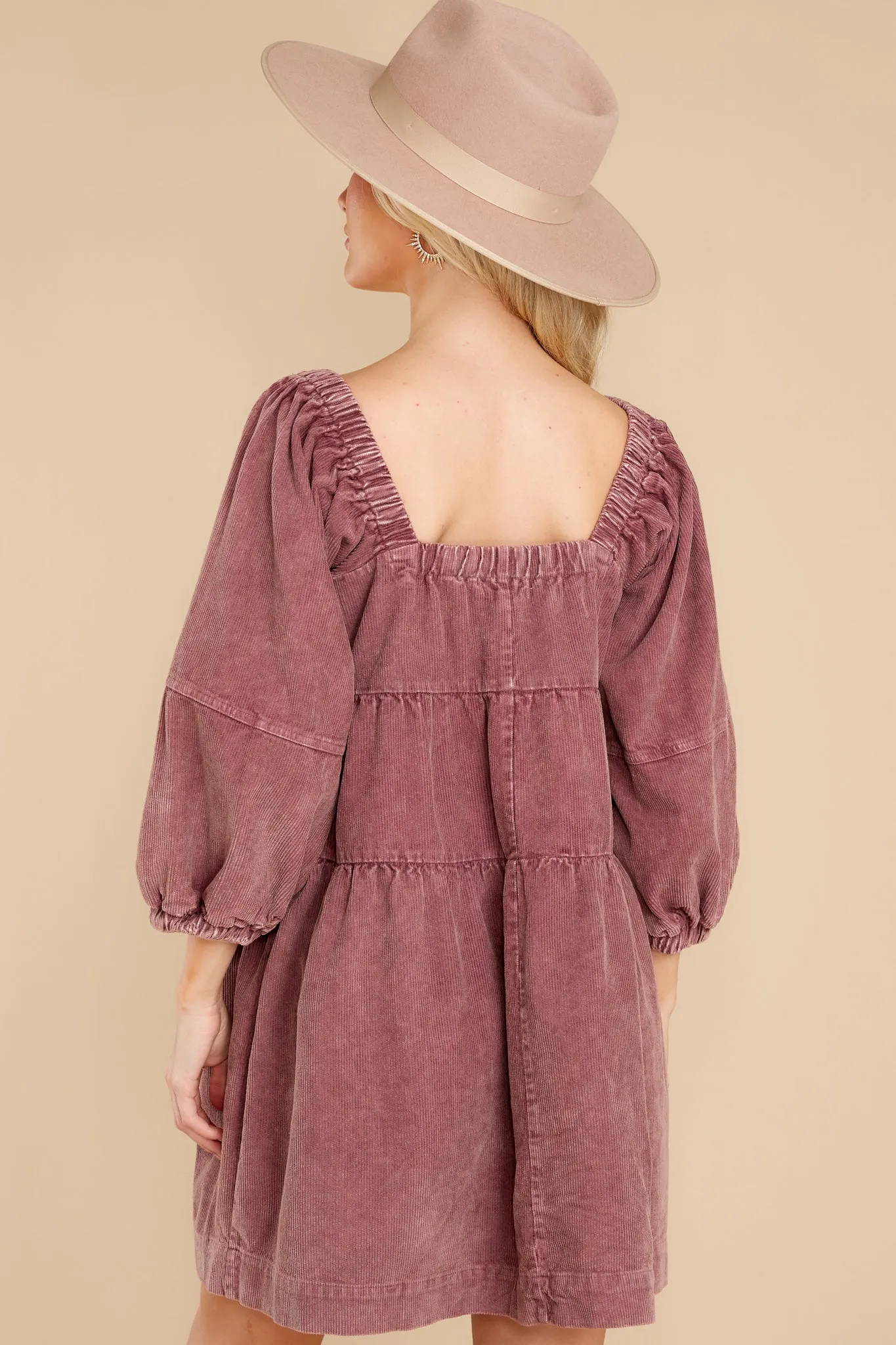 Leaving An Impression Mauve Rose Dress