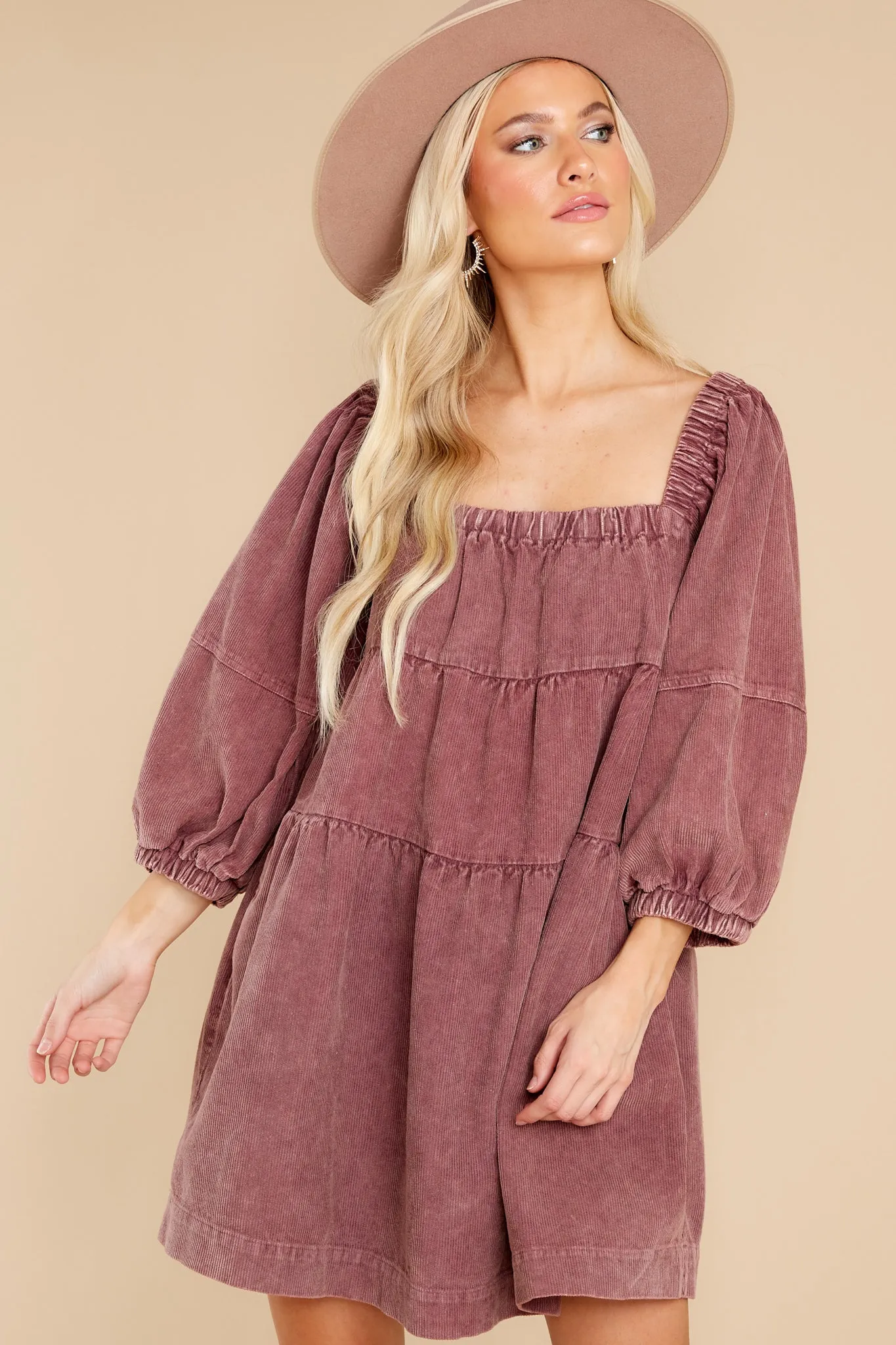 Leaving An Impression Mauve Rose Dress