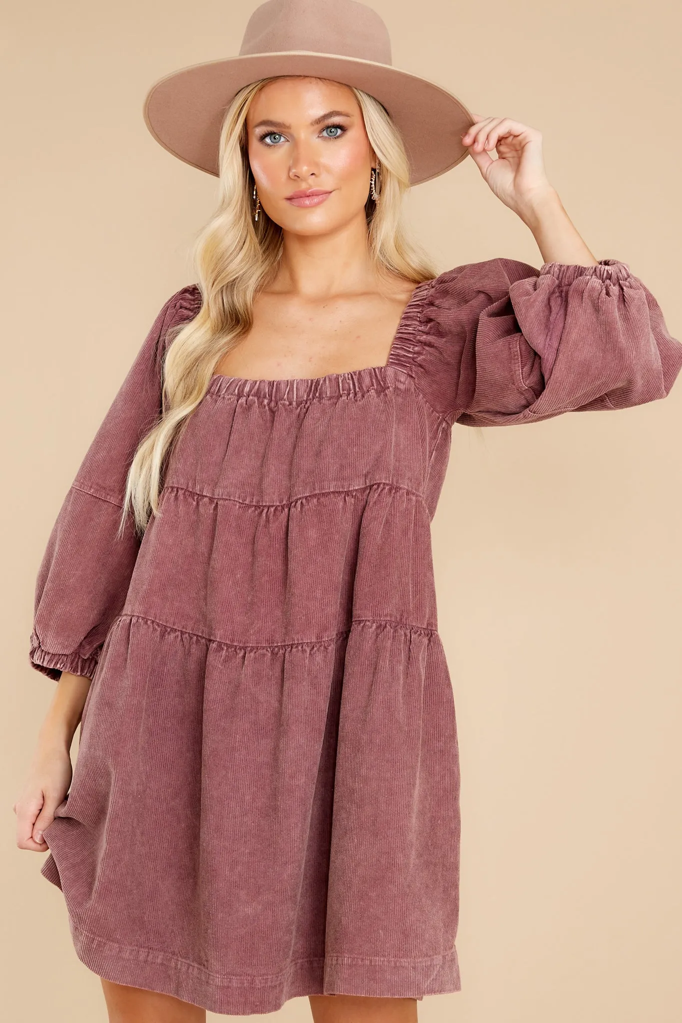 Leaving An Impression Mauve Rose Dress