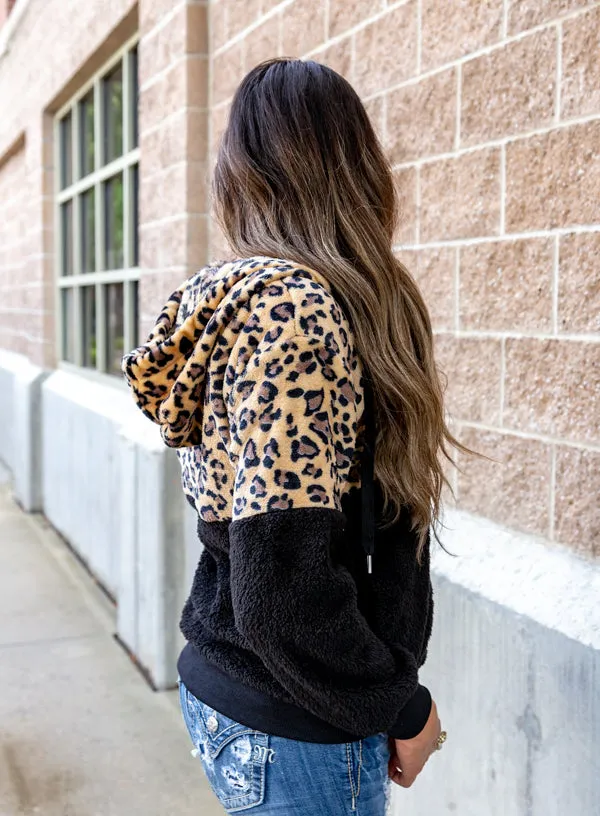 Leopard Fleece Hoodie | S-XL