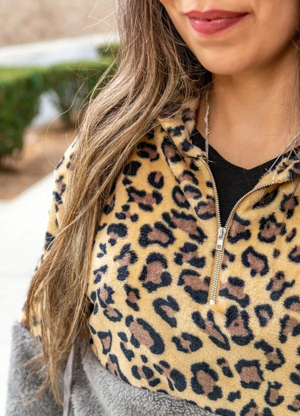 Leopard Fleece Hoodie | S-XL