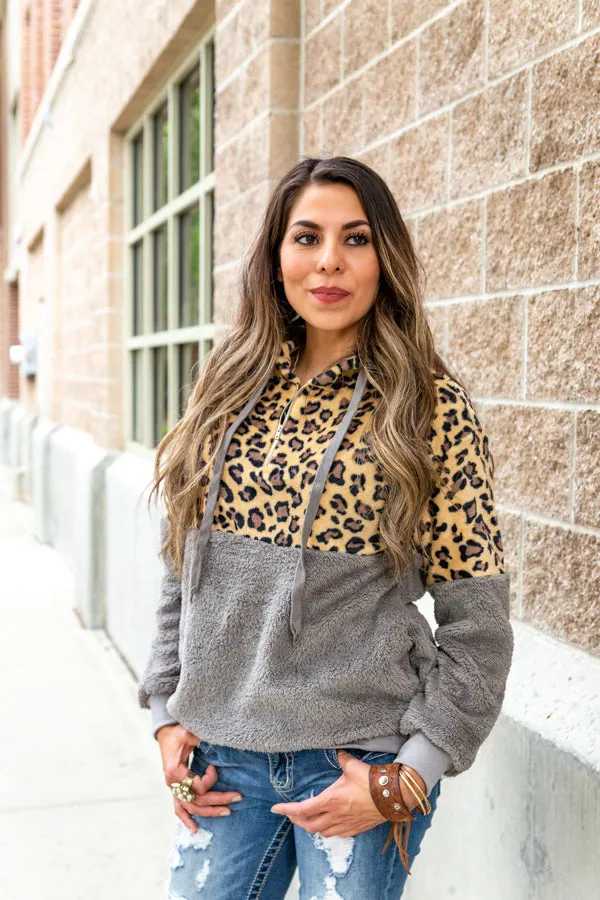 Leopard Fleece Hoodie | S-XL