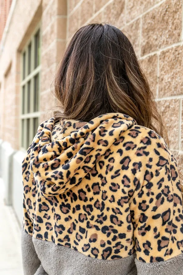 Leopard Fleece Hoodie | S-XL