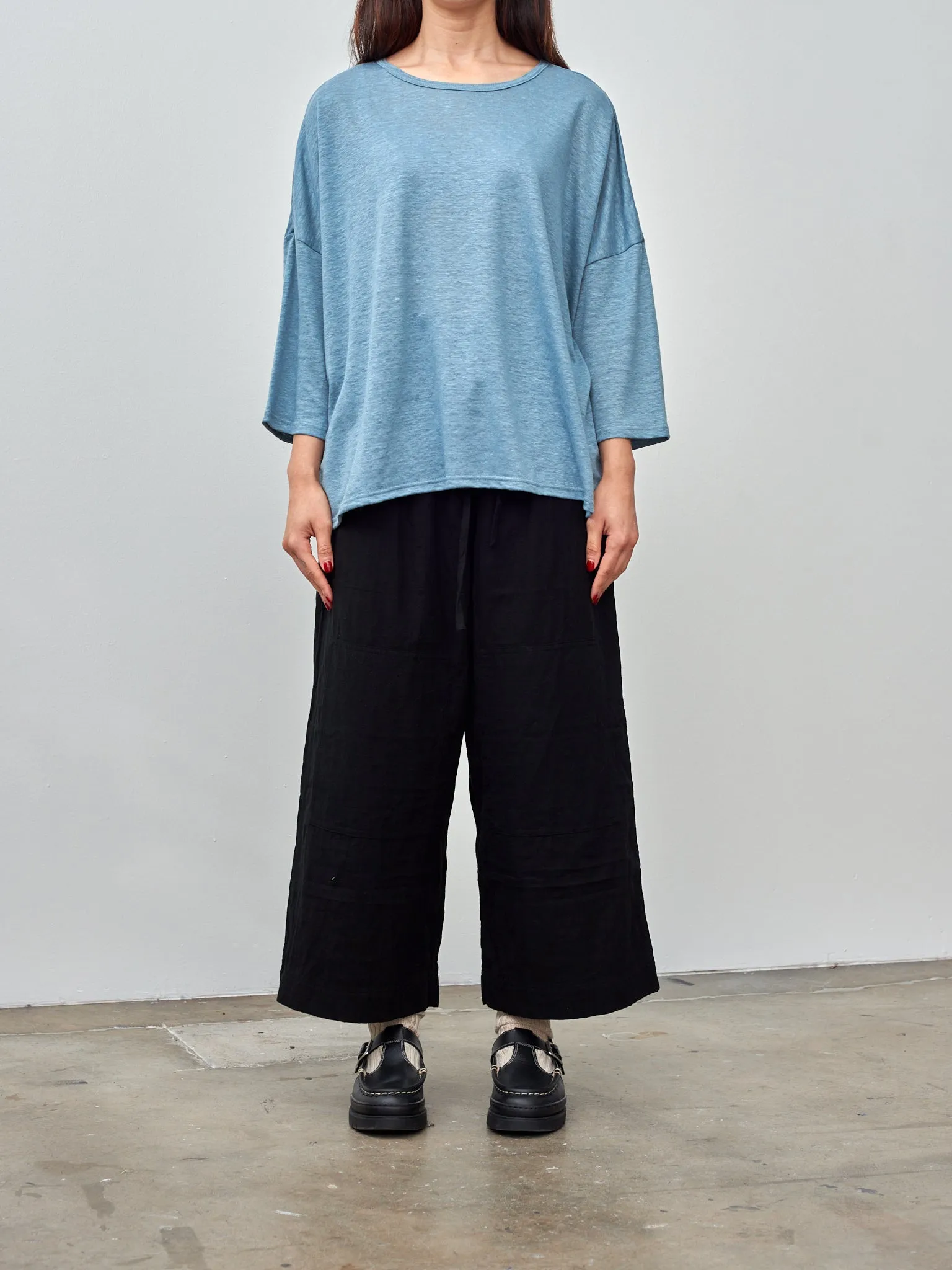 Linen Pullover - Blue