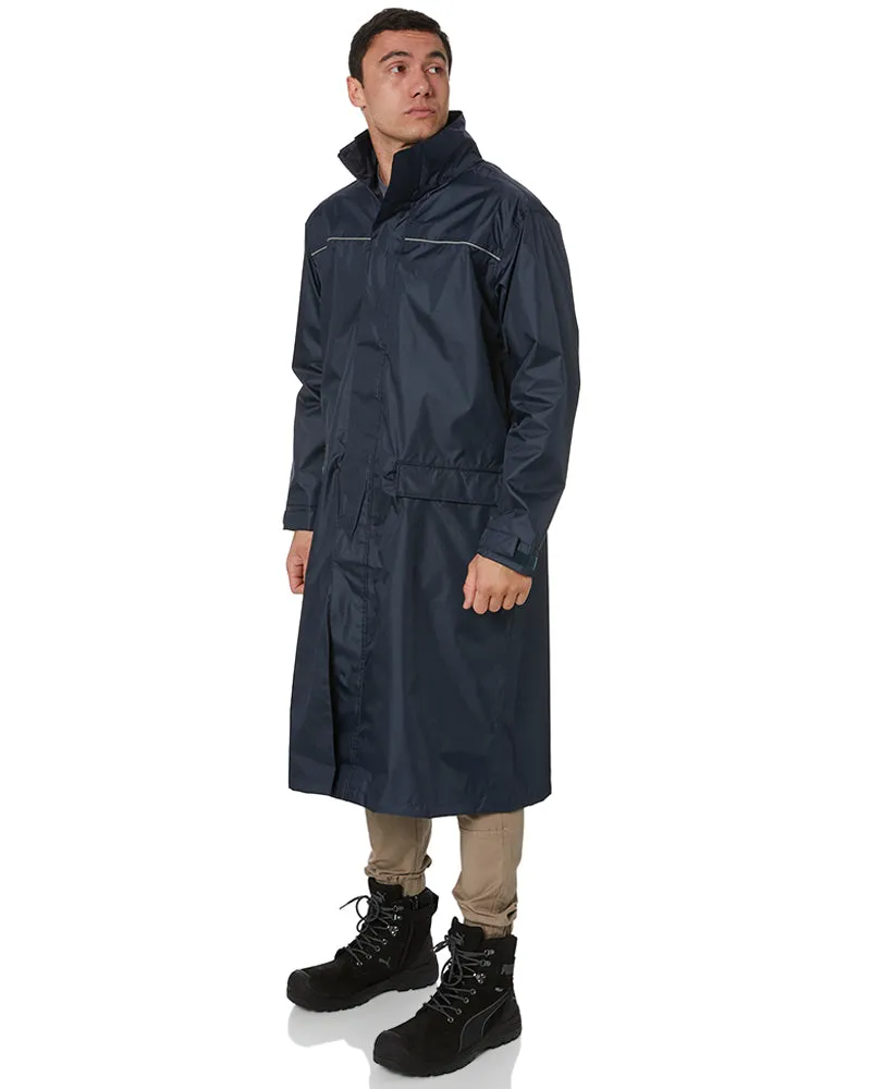 Long Rain Coat - Navy