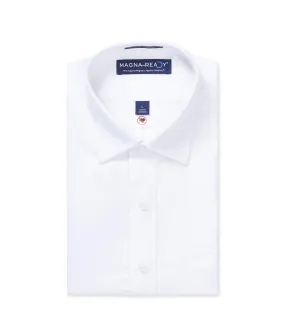 Long Sleeve White ‘Ryan’ Dress Shirt with Magnetic Closures