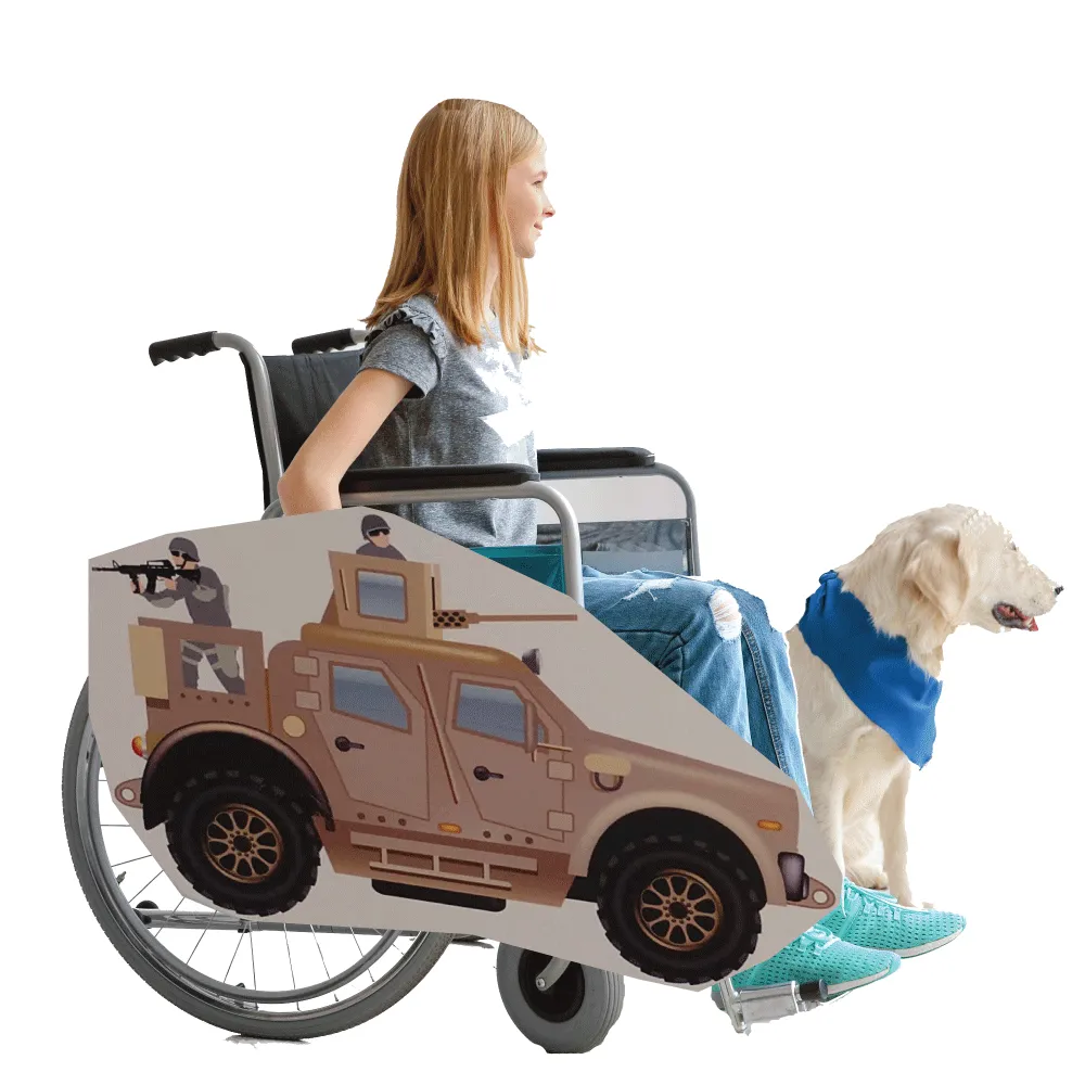 Military Transport Truck Wheelchair Costume Child's