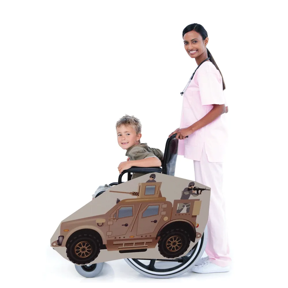 Military Transport Truck Wheelchair Costume Child's