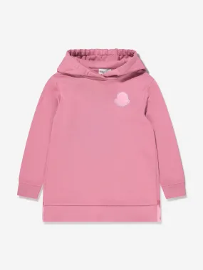 Moncler Enfant Girls Hooded Sweater Dress in Pink