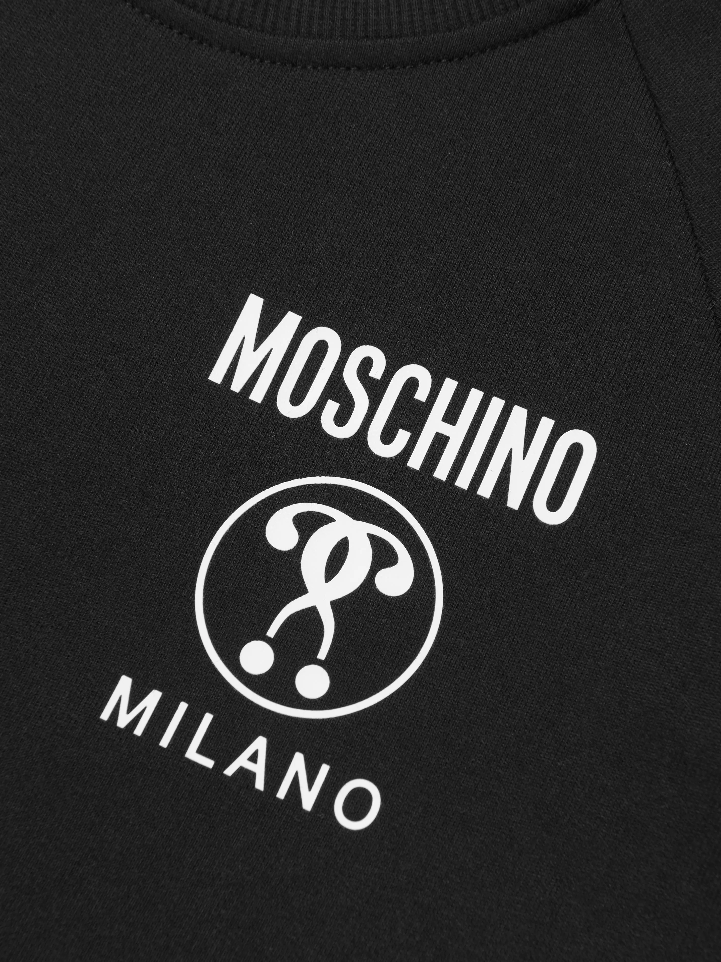 Moschino Girls Milano Sweater Dress in Black