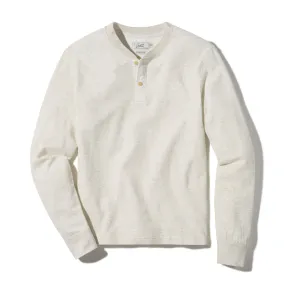 New Windsor Double Cloth Henley - Oatmeal Heather