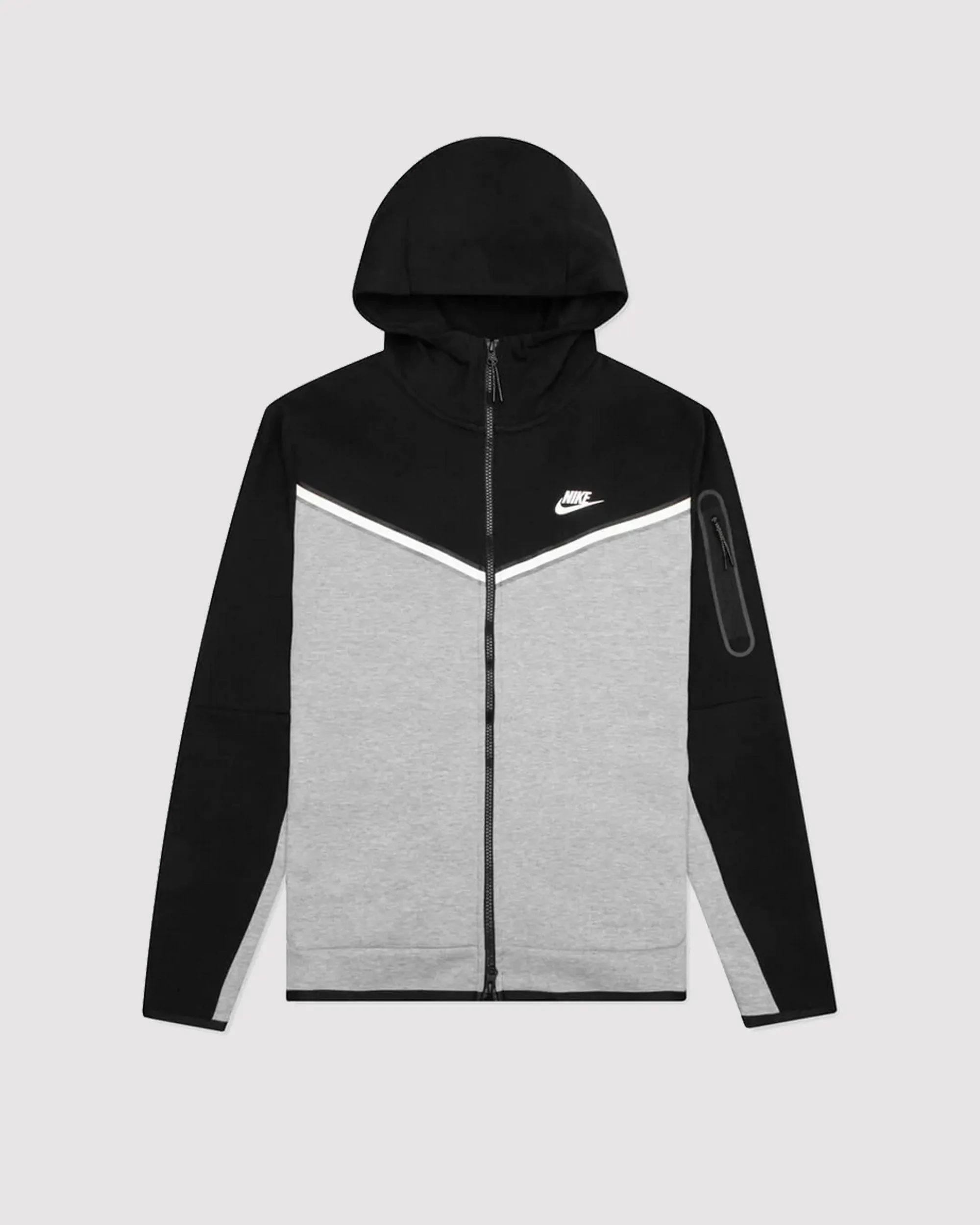 NSW TECH FLEECE HOODIE "BLK/HEATHER GREY"