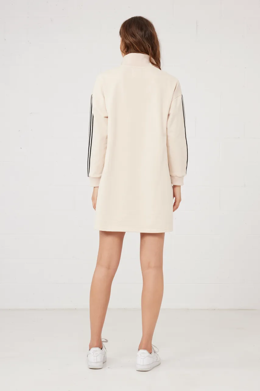 On Par Sweater Dress in Ecru