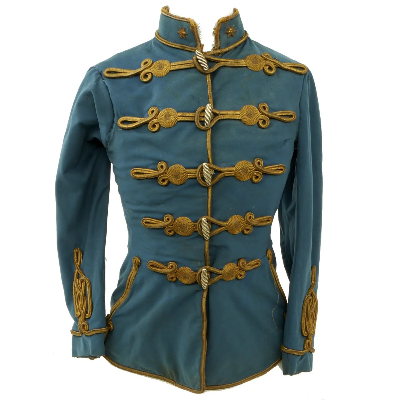 Original Austro-Hungarian Empire Pre-WWI Hussars Officer Atilla Dress Jacket - Named with 1901 Dated Vienna Tailor Label