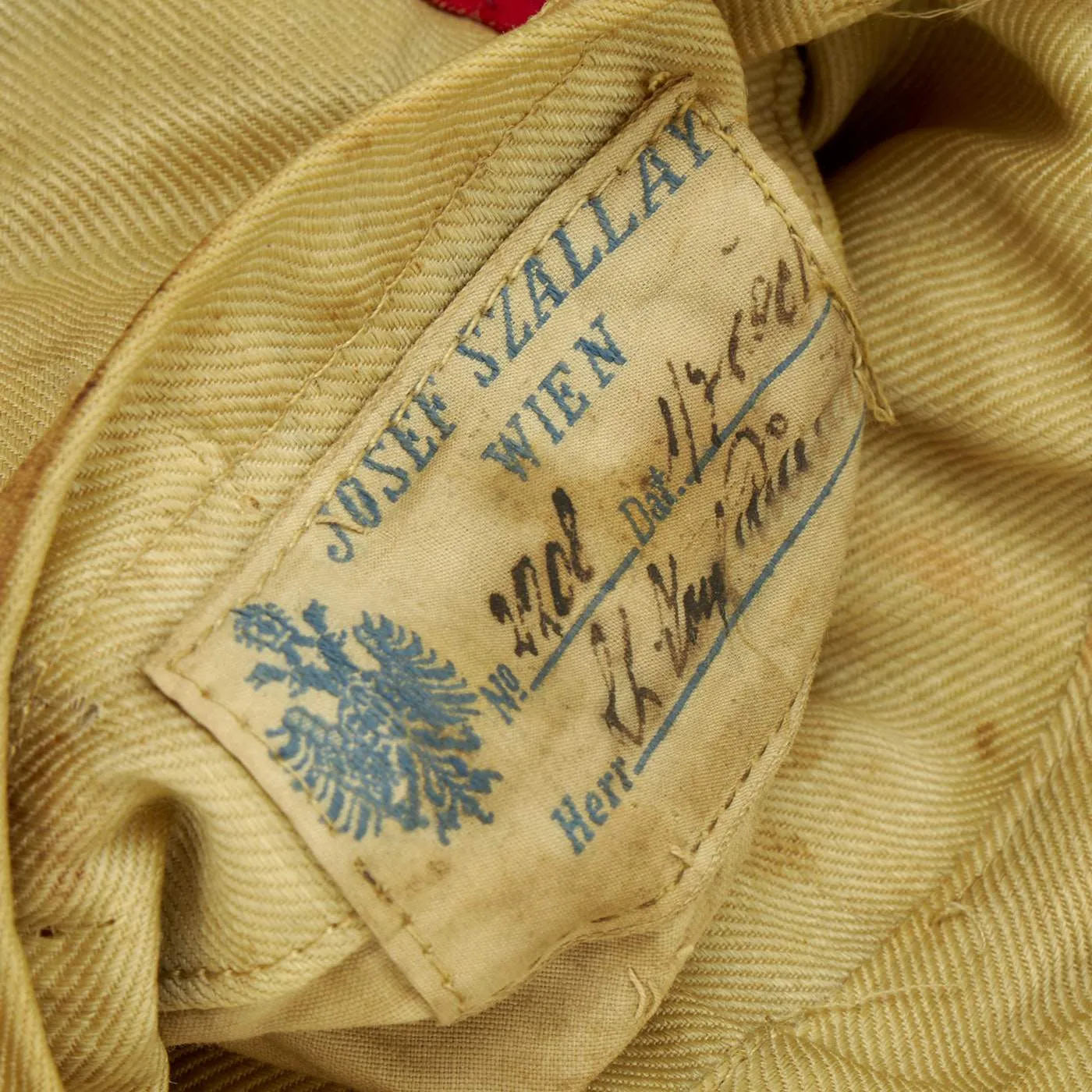 Original Austro-Hungarian Empire Pre-WWI Hussars Officer Atilla Dress Jacket - Named with 1901 Dated Vienna Tailor Label